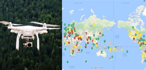 map shows   drone laws   country   world