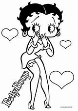 Betty Boop Coloring Pages Printable Drawing Cartoon Print Adult Color Sheets Book Kids Drawings Colouring Disney Cool2bkids Angel Characters Choose sketch template