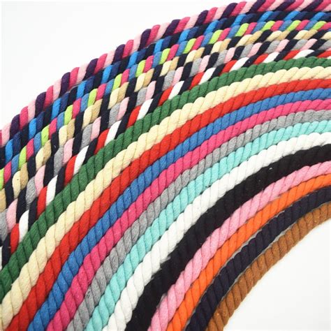 meter colored cotton string twisted cord rope color craft cord mm  cords  home