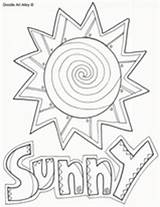 Coloring Sunny Weather Pages Preschool Classroomdoodles Template Doodles Classroom Kids Printables Science Seasons Designlooter Sheets Worksheets Calendar Time Teaching Kindergarten sketch template