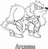 Arcanine sketch template