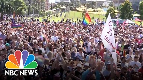 Australia Votes Yes In Same Sex Marriage Survey Nbc News