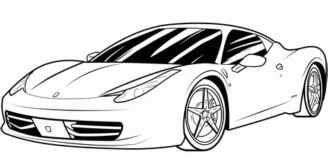 printable coloring pages  sports cars coloring home
