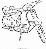 Vespa Motorrad Malvorlage Transportmittel Coole Popolare Raccolta Kategorien sketch template