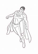 Superman Coloring Pages Kids Color Printable sketch template