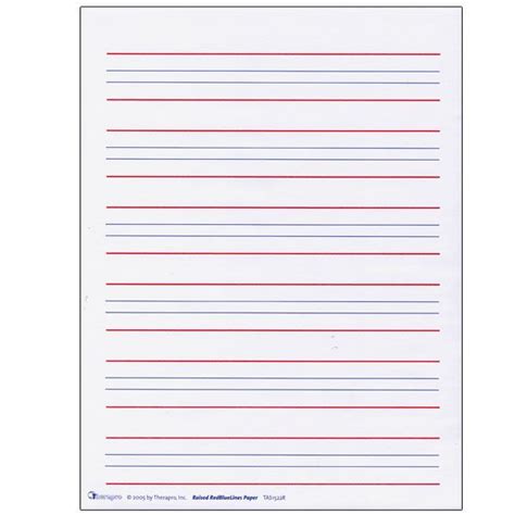 raised  writing paper red  blue lines package   paper