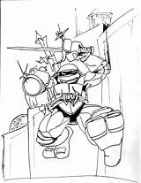 Ninja Mutant Raphael Coloring Turtles sketch template