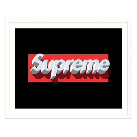 family trip supreme logo black supreme black  black box logo