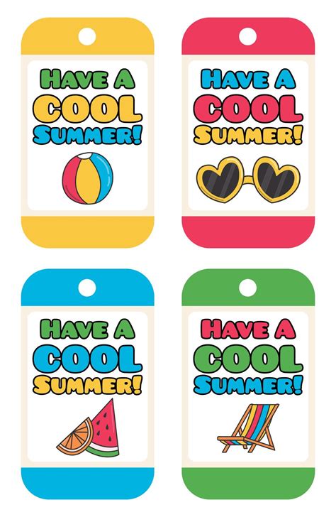 printable   cool summer tags summer  printables summer