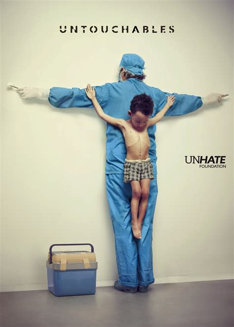unhate foundation powerful  print ads untouchables great ads carls jr  charlotte