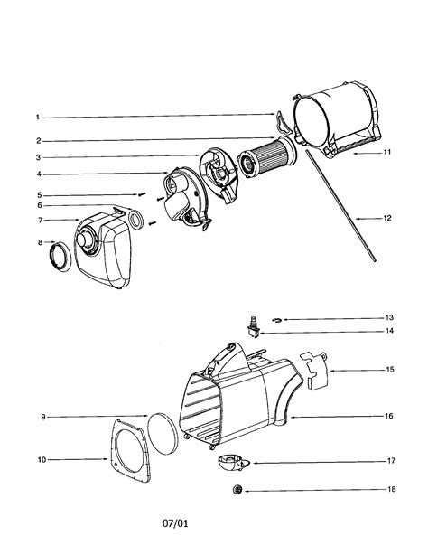 eureka  canister vacuum parts sears partsdirect