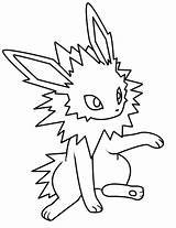 Coloring Jolteon Pages Pokemon Popular sketch template