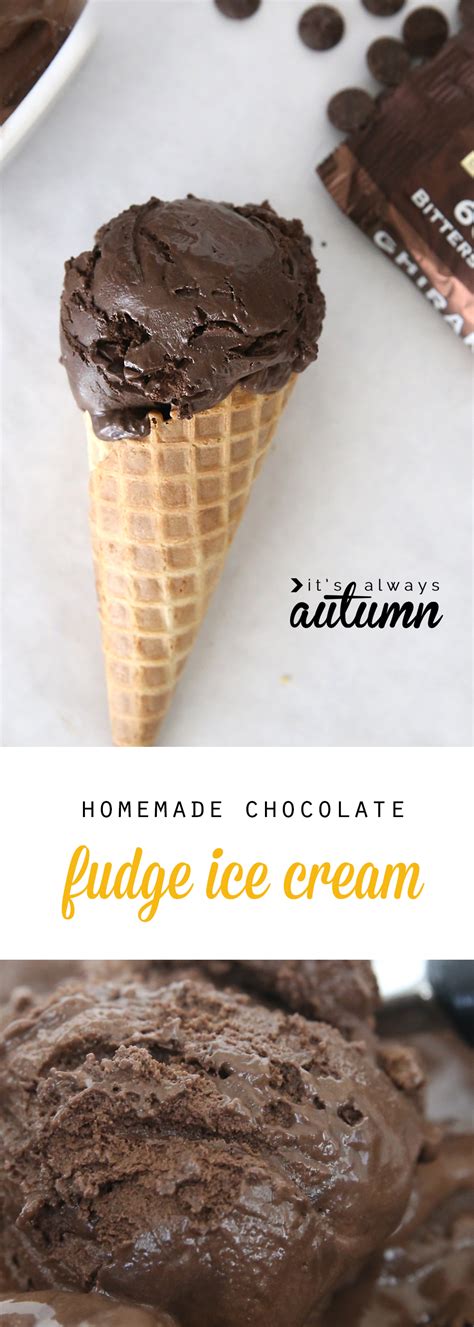 homemade dark chocolate fudge ice cream it s always autumn
