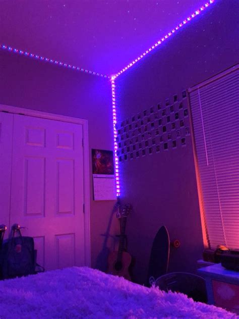 purple aesthetic bedroom   purple led lights led lighting bedroom aesthetic bedroom