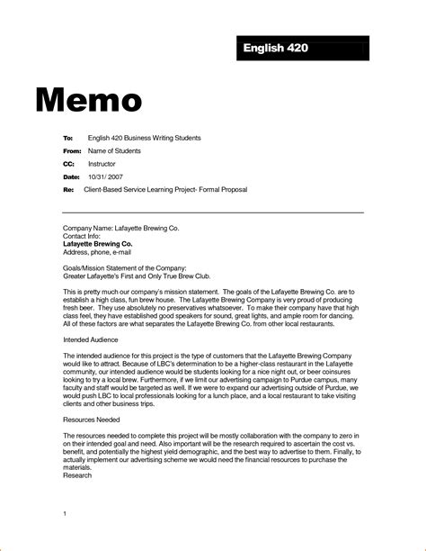 write  business memo format templates  examples images