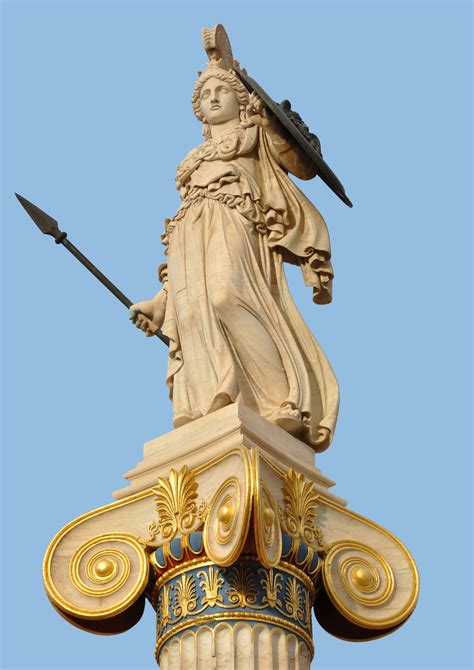statue   goddess athena photo  panepistimio  athens greececom