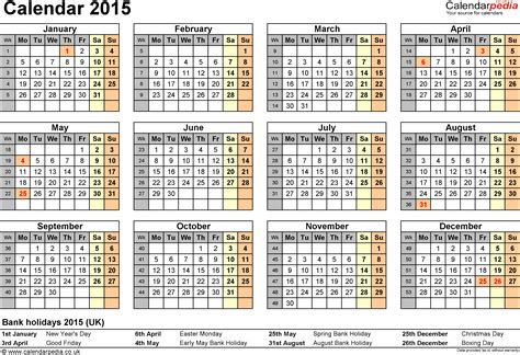 calendar 2015 uk 16 free printable pdf templates