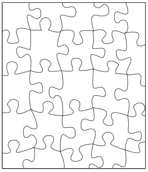 puzzle template transfer  puzzle   large poster write