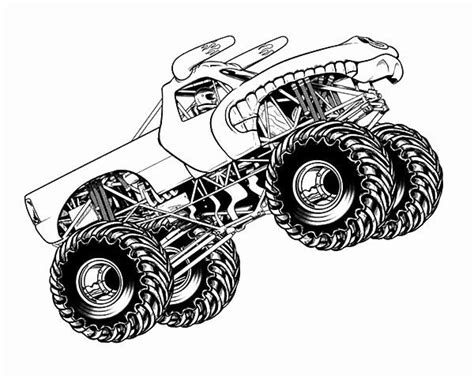 grave digger coloring page inspirational  grave digger coloring pages