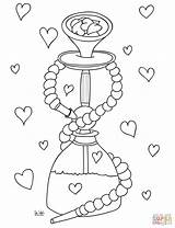 Coloring Hookah Pages Hearts Printable Supercoloring Print Drawing Choose Board Categories sketch template