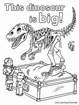 Museum Coloring Pages Dinosaur Printable History Color Getcolorings sketch template