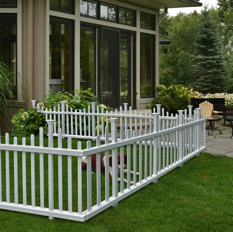 buy zippity outdoor products zp  dig madison vinyl picket fence