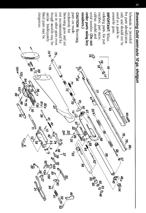 browning gold semi automatic  gauge  manual  viewdownload page