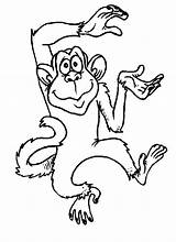 Apen Aap Dieren Ausmalbilder Affen Colorare Affe Topkleurplaat Malvorlagen Mewarnai Monkeys Aapje Ausmalbild Monyet Singe Coloriages Singes Dansende Swingende Gekke sketch template