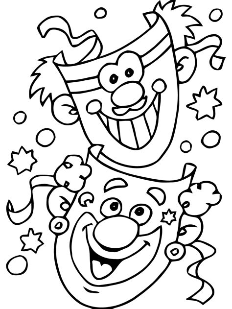 carnival coloring  kids carnival kids coloring pages