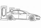 Tesla Coche Transportation Onlinecoloringpages sketch template