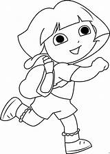 Dora Coloring School Going Pages Explorer Back Cartoon Printable Color Game Categories Coloringpages101 Coloringonly Online sketch template