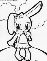 Coloring Bunny Rabbit Pages Easter Bunnies Baby Template Girl Print Drawing Happy Colouring Printable Cute Kids Lola Color Sheets Templates sketch template