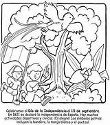 Guatemala Coloring Pages Para La Independence El Independencia Getcolorings Printable Día sketch template