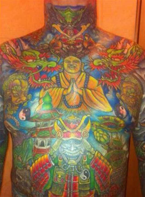 is this britain s most tattooed man incredible footage show dad s
