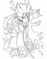 Naruto Coloring Pages Bijuu Mode sketch template