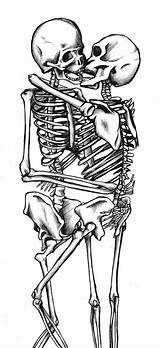 Skeleton Embrace Tiggi sketch template