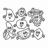 Coloring Pages Apple Vitamin Faces Fruits Ones Little Apples Color Getcolorings Different Printable Print sketch template