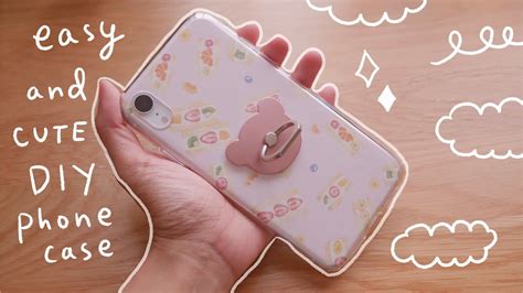 easy and cute diy phone case using stationery iphone xr glow up 💖