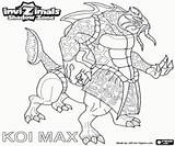 Invizimals Koi Shadow Zone Max Coloring Pages sketch template