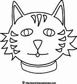 Coloring Cat Mask Face Printable Masks Animals Pages Leehansen Parenting Outlines Craft Sheet Sheets Making Preschool Book Paper Crafts Tissue sketch template