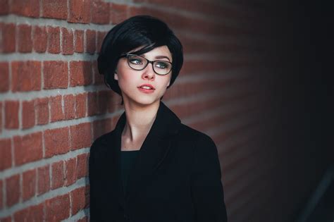 Short Hair And Glasses