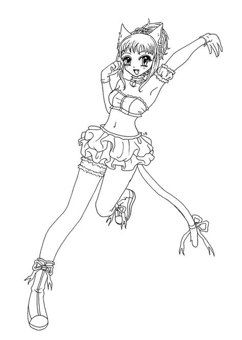 anime girl coloring pages tc