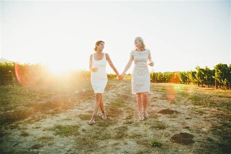 al fresco wine country lesbian wedding onelove photography