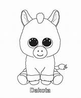 Coloring Beanie Pages Boo Ty Boos Stuffed Animal Print Baby Colorear Unicorn Printable Colouring Drawing Kids Christmas Dakota Color Para sketch template