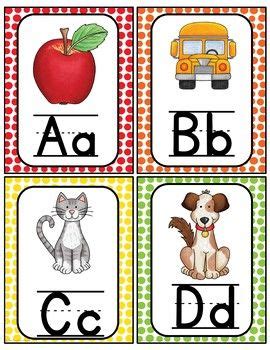 alphabet cards  word wall tpt google search alphabet word wall