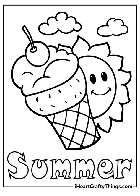 printable summer coloring pages  printable worksheet