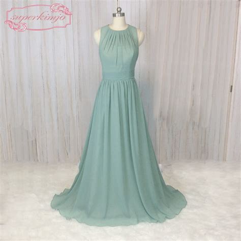 superkimjo sage verde vestidos de dama de honra longo vestido de noiva