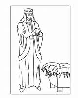 Coloring Pages Melchior Wise Man Bearded Myrrh Gold Frankincense Color Print Men Hellokids Getcolorings sketch template