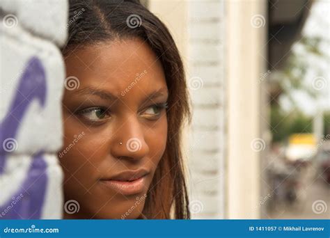 pretty black girl stock image image  adult girl african