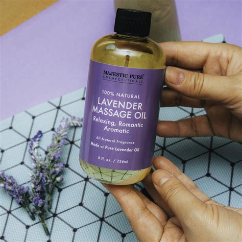 Lavender Massage Oil 8oz Majestic Pure Cosmeceuticals